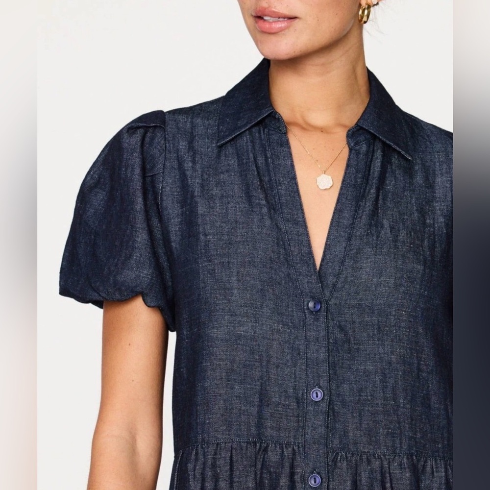 Brochu Walker The Havana Indigo Soft Denim Dress sz M - Picture 4 of 14